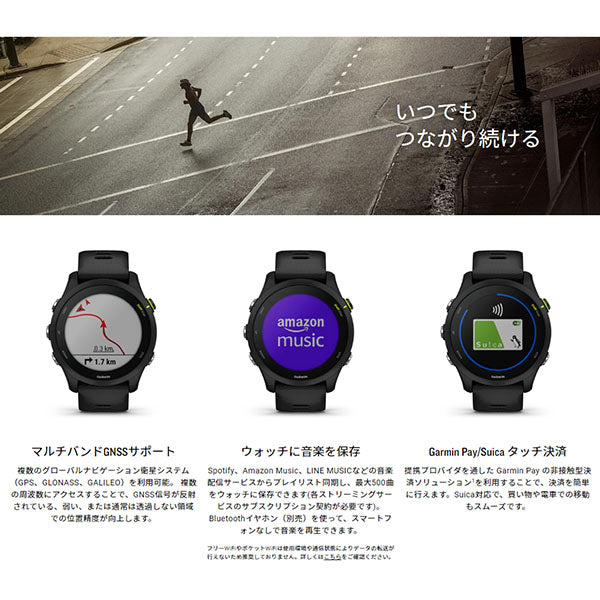 ガーミン GARMIN Forerunner 255S Music Black 010-02641-67 ユニセックス