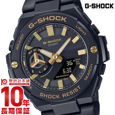 カシオ Ｇショック G-SHOCK G-STEEL BLACK × GOLD GST-B500BD-1A9JF メンズ