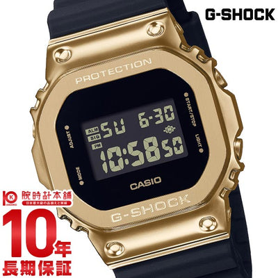 カシオ Ｇショック G-SHOCK METAL COVERED BLACK × GOLD GM-5600G-9JF メンズ