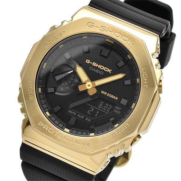 カシオ Gショック G-SHOCK METAL COVERED BLACK × GOLD GM