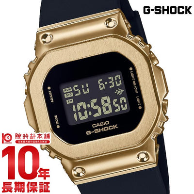 カシオ Ｇショック G-SHOCK METAL COVERED BLACK × GOLD GM-S5600GB-1JF メンズ