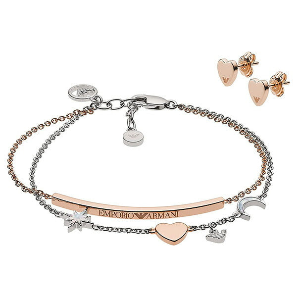 アクセサリー EMPORIO ARMANI エンポリオアルマーニ ピアス＆ブレスレットセット EG3417221 レディース