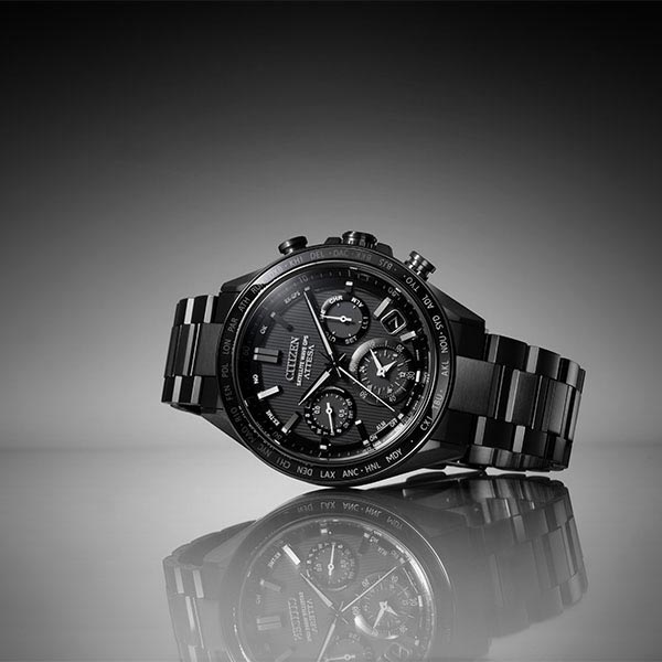 シチズン アテッサ ATTESA ACT Line　Black Titanium Series CC4055-65E メンズ