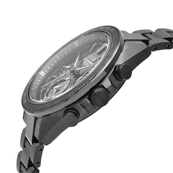 シチズン アテッサ ATTESA ACT Line　Black Titanium Series CC4055-65E メンズ