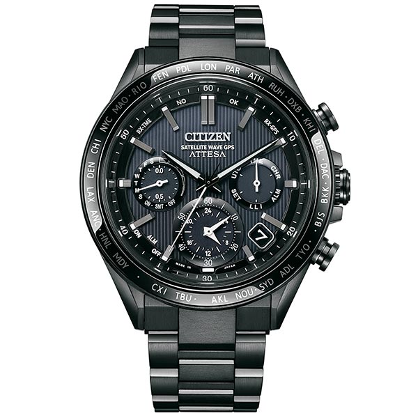 シチズン アテッサ ATTESA ACT Line　Black Titanium Series CC4055-65E メンズ