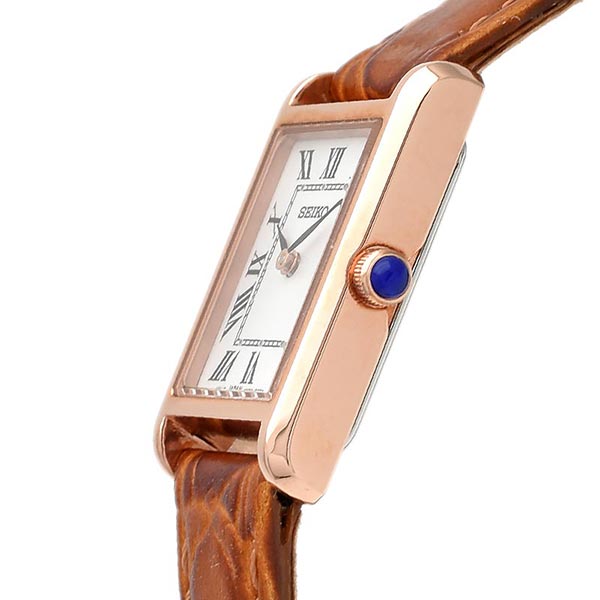 SEIKO レディース スクエア型腕時計 ホワイト文字盤 SSEH006 セイコー セレクション ナノ・ユニバース コラボレーション