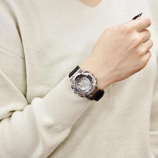 カシオ　G-SHOCK GM-S110-1AJF GMS110-1A | G-SHOCK ANALOG-DIGITAL Silver | CASIO