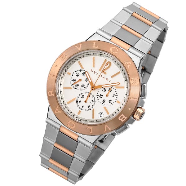 【再入荷】 BVLGARI ブルガリ ディアゴノ メンズ｜腕時計本舗 DG41WSPGDCH 小物