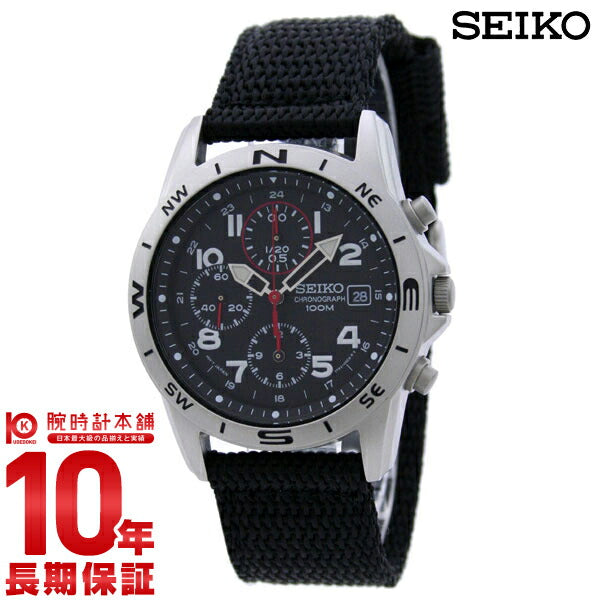 セイコー 逆輸入モデル SEIKO クロノグラフ 10気圧防水 SND399P1
