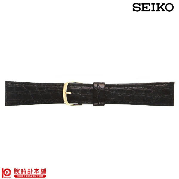 替えベルト  セイコー(正規品) 牛革ワニ型押切身はっ水ステッチ付 16mm DE71 ユニセックス