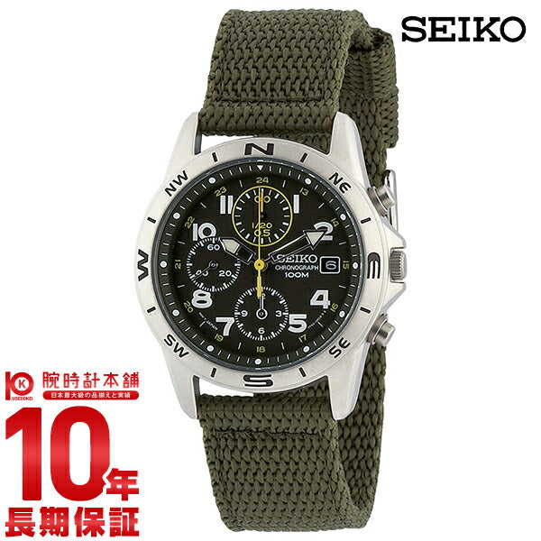 セイコー 逆輸入モデル SEIKO クロノグラフ 10気圧防水 SND377R メンズ 