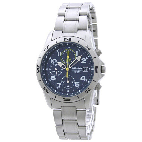 セイコー 逆輸入モデル SEIKO クロノグラフ 10気圧防水 SND379P1(SND379P) メンズ 腕時計 時計