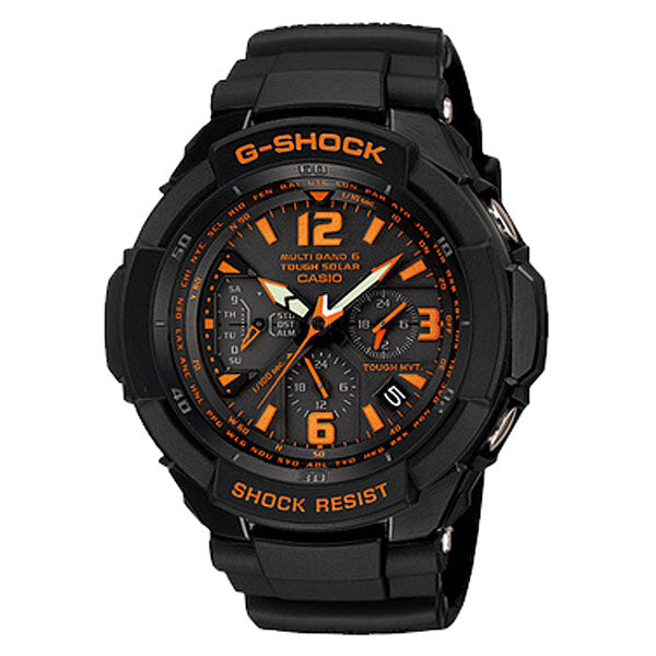カシオ Ｇショック G-SHOCK グラビティマスター 世界6局対応 パイロット ソーラー電波 GW-3000B-1AJF メンズ