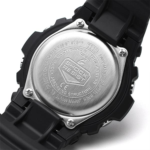 カシオ Ｇショック G-SHOCK タフソーラー 電波時計 MULTIBAND 6 AWG-M100-1AJF メンズ 腕時計 時計