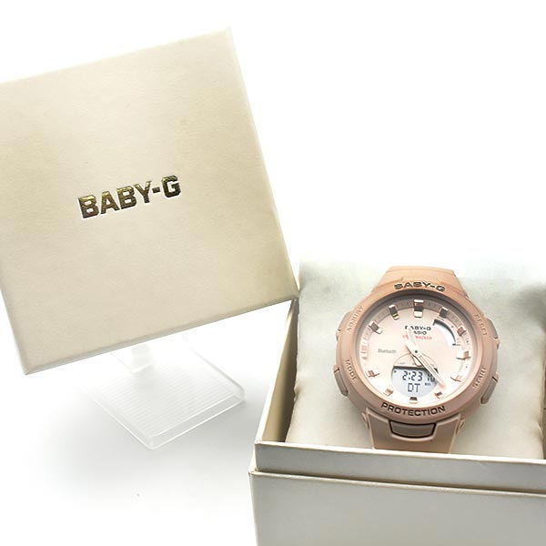 BABY-G CASIO カシオ ベビーＧ ジースクワッド G-SQUAD Bluetooth BSA-B100-4A1JF [正規品] レディース 腕時計  時計 就職祝い プレゼント｜腕時計本舗