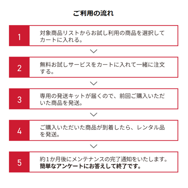 【利用者限定】1か月無料レンタル